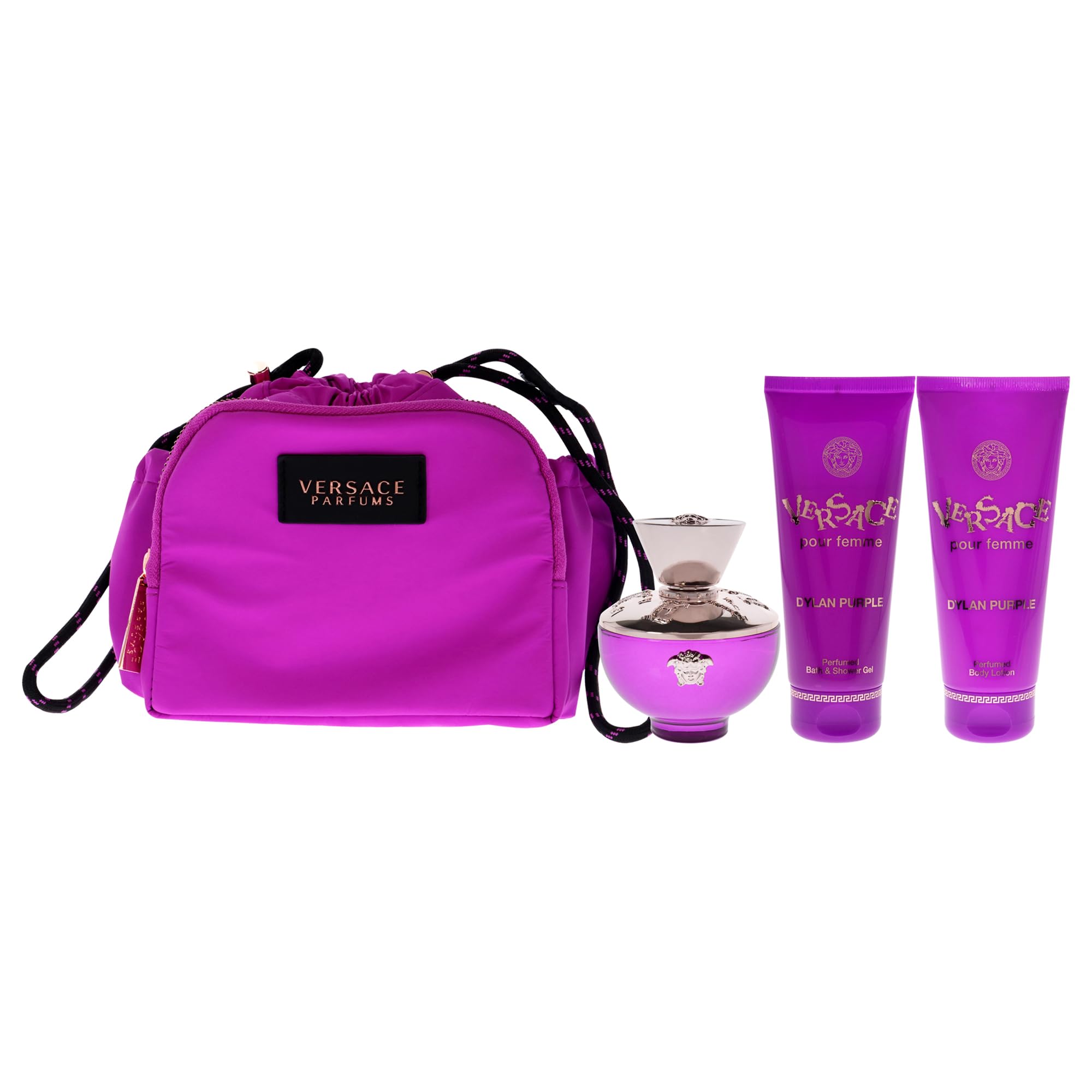 Amazon.com : Versace Pour Femme Dylan Purple 4 Pcs Gift Set